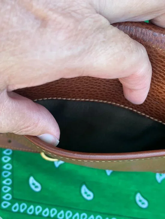 Vintage Coach Sheridan Durham Brown Pebble Leather Mini Crossbody Bag - Picture 10 of 16